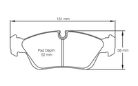 Thumbnail for Pagid Racing Brake Pads No. 2180 - BMW Z3, Z4, 318i