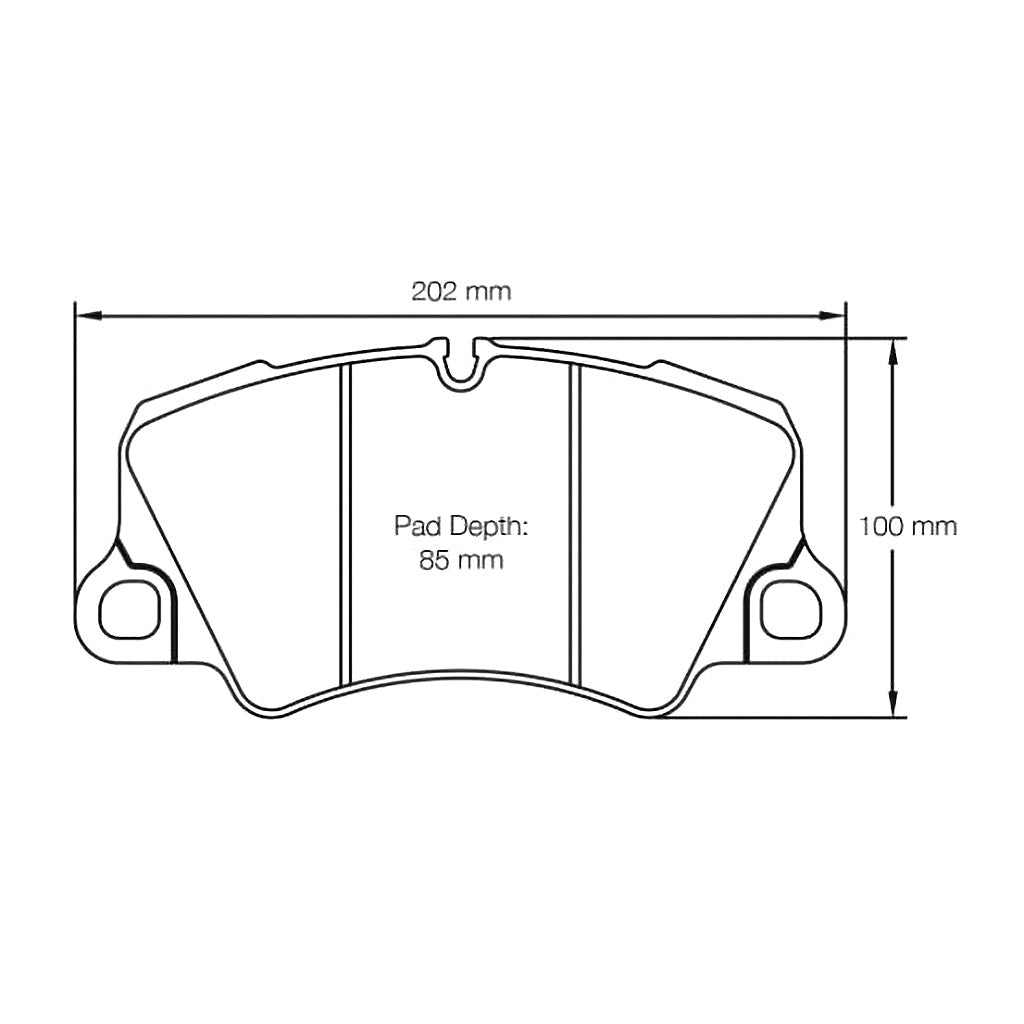 Pagid Racing Brakes pad shape no. 4580 front