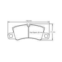 Thumbnail for Pagid Racing Brake Pads No. 4581 (Rear)
