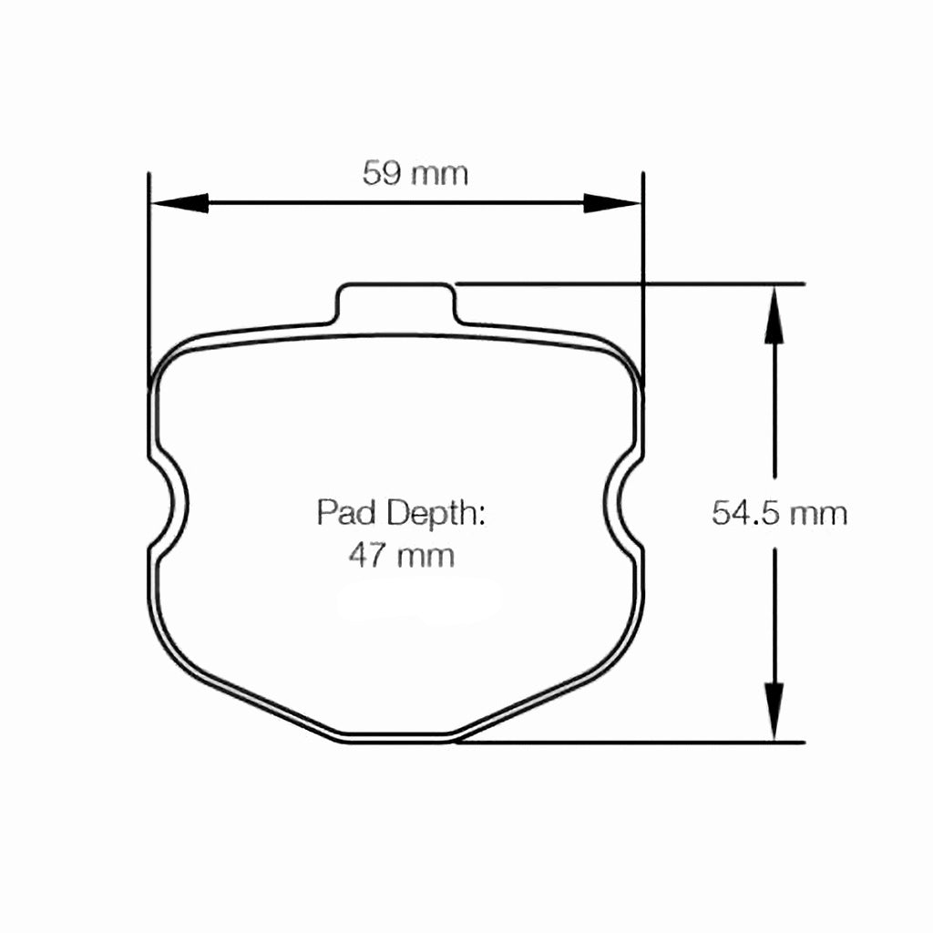 Pagid Racing Brakes pad shape 8240USA Front