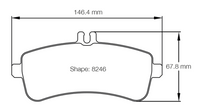 Thumbnail for Pagid Racing Brake Pads No. 8246 - Thunder Hill