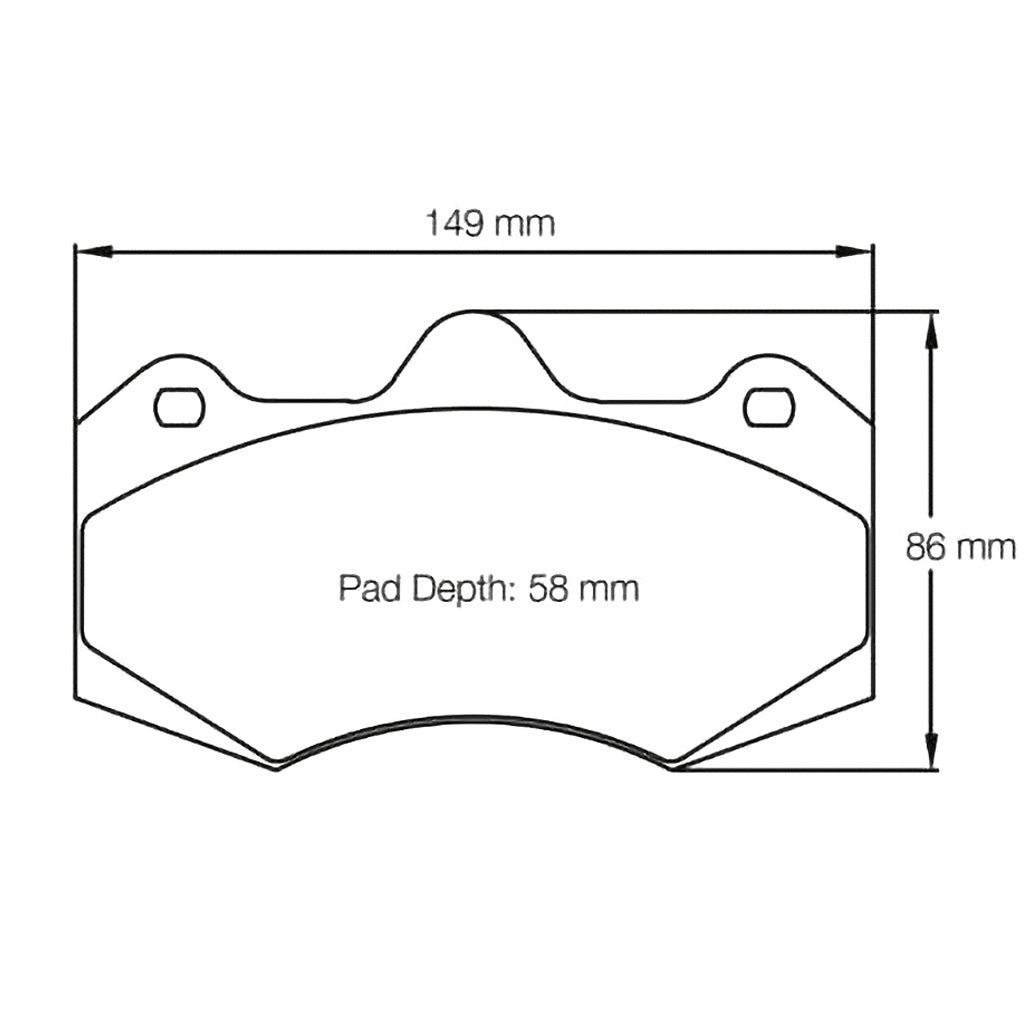 Pagid Racing Brake Pads No. 4346 (Front)