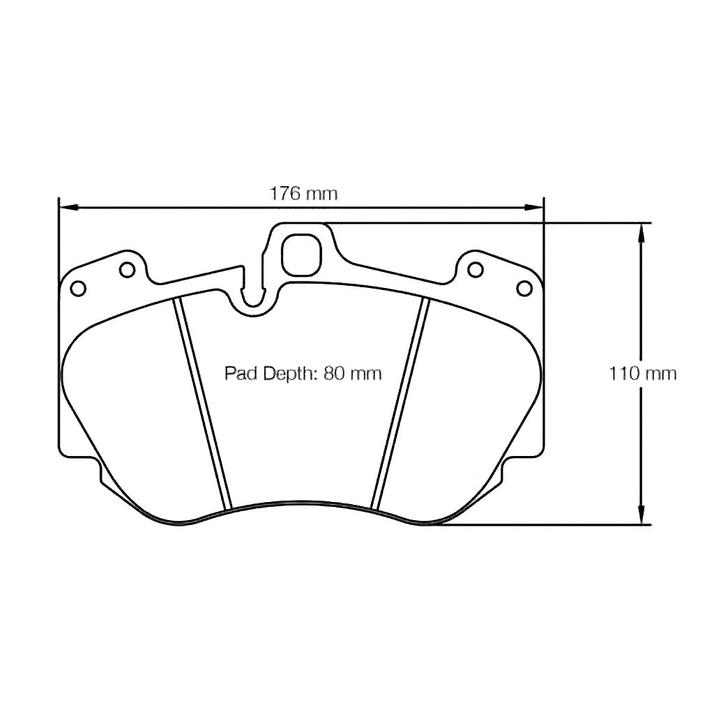 Pagid Racing Brakes pad shape no. 4907