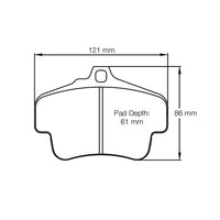 Thumbnail for Pagid Racing Brake Pads No. 2405 (Front)