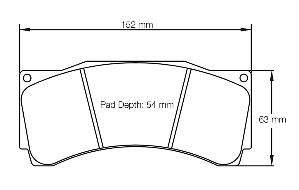 Pagid Racing Brake Pads No. 1539 (Front)