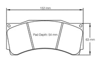 Thumbnail for Pagid Racing Brake Pads No. 1539 (Front)