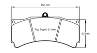 Thumbnail for Pagid Racing Brake Pads No. 8018 (Front)