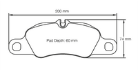 Thumbnail for Pagid Racing Brake Pads No. 8074 (Front)