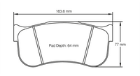 Thumbnail for Pagid Racing Brake Pads No. 8101 (Front)