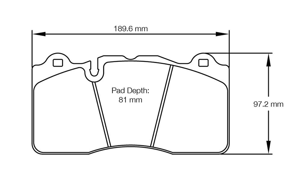 Pagid Racing Brake Pads No. 8253 (Front)