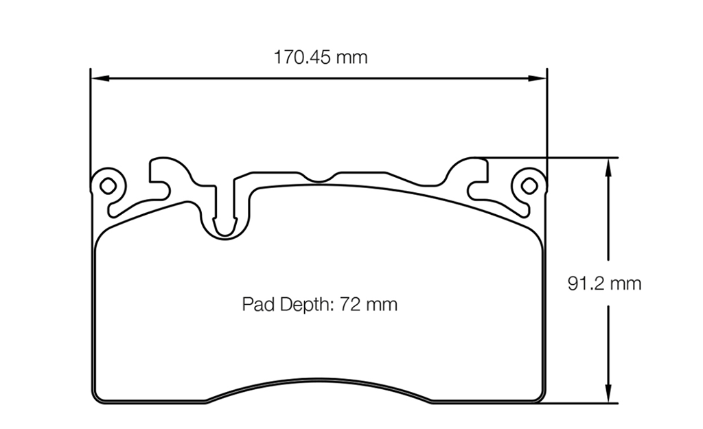 Pagid Racing Brake Pads No. 8283 (Front) | McLaren w/ Pagid RBD Kit