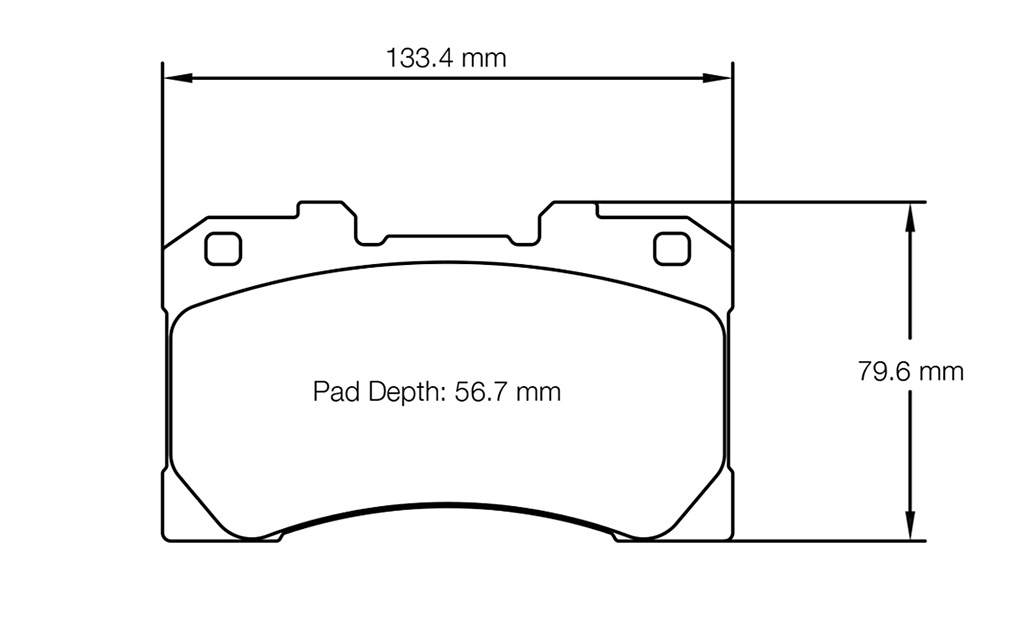 Pagid racing brake pad shape no. 8299 for Toyota GR Corolla & GR Yaris