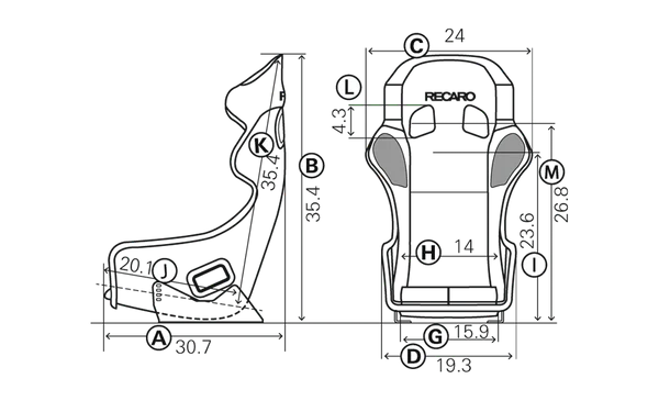 Recaro Pro Racer SPG XL ORV Racing Seat