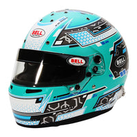 Thumbnail for Front angled view of Bell RS7 Pro Helmet SA2025 in blue finish