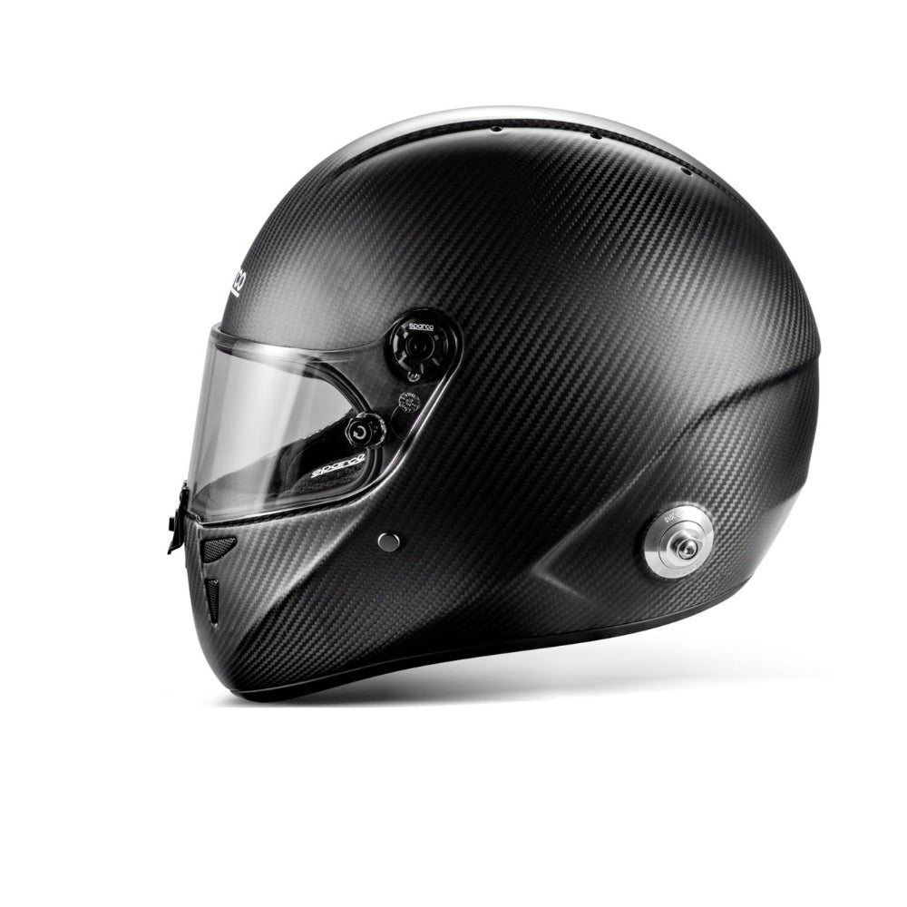 sparco stealth rf carbon fiber helmet SA2025 left with  Black interior image
