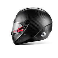 Thumbnail for sparco stealth rf carbon fiber helmet SA2025 rear 3/4 with red interior-image