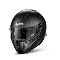 Thumbnail for sparco stealth rf carbon fiber SA2025 helmet left profile close-up Image