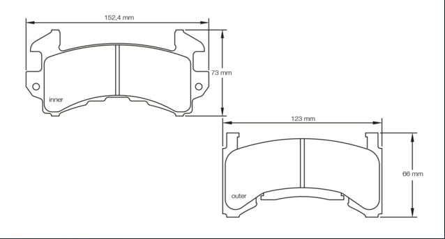 Pagid Racing Brake Pads No. 1595