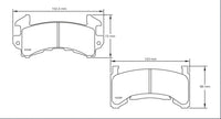 Thumbnail for Pagid Racing Brake Pads No. 1595