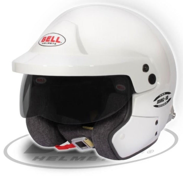 "Bell MAG-10 PRO Helmet displaying its sleek design, a must-have for motorsports enthusiasts seeking premium open-face protection."