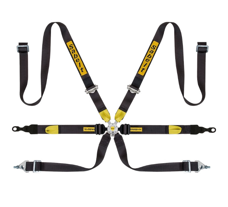 Sabelt Silver Series Enduro Porsche GT2-GT3-GT4 6 Point Racing Harness