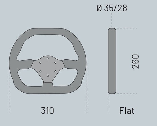Sparco Competition P 310 Steering Wheel