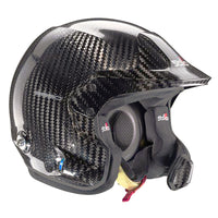 Thumbnail for A close-up photo of the Stilo Venti WRC Carbon Fiber 8860-2018 helmet, showcasing its sleek carbon fiber shell and intricate ventilation design.