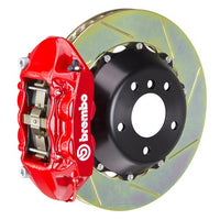 Thumbnail for Brembo Brakes Rear 380x28 Iron Rotors + Four Piston GT-M Calipers