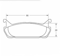 Thumbnail for PFC Brake Pads 0458.08.13.44 REAR
