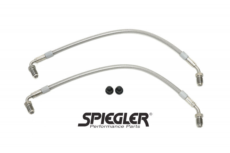 Spiegler Stainless Brake Lines - Porsche Front 2 Line Kit (Hard Line Replacement)
